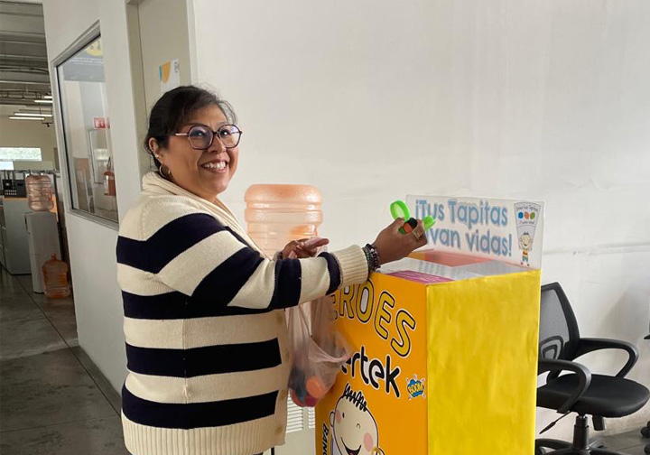 Collecting bottle caps to fund cancer care