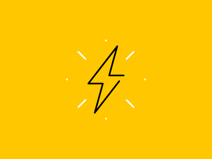 Illustration of a lightning bolt